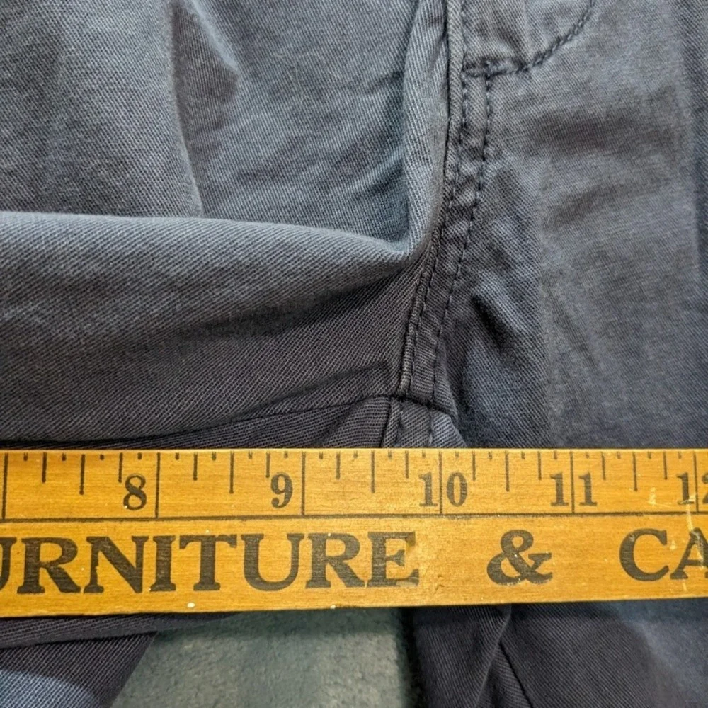 Old Navy Mens Lived-In Straight‎ Cargo Shorts Size 32 Navy Blue Cotton Twill NWT